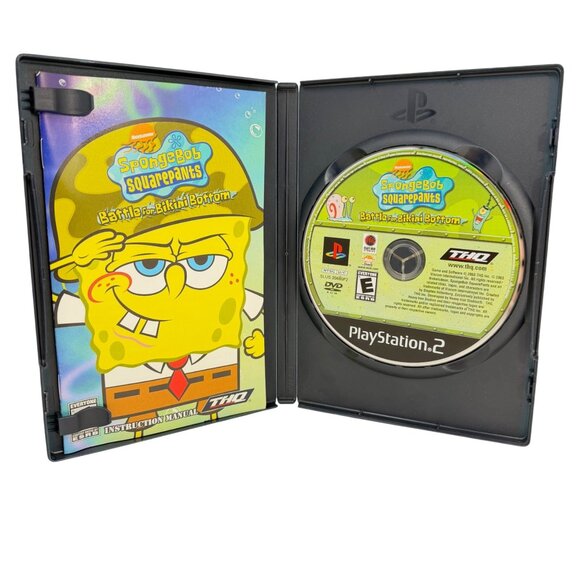 Playstation 2 PS2 - Spongebob Squarepants: Battle for Bikini Bottom - CIB Tested - Picture 3 of 4
